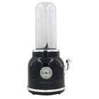 Frigidaire 300-Watt Retro Smoothie Blender - Black-Comes with one BPA-free jar and one glass mason jar