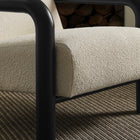 Modway Sereno Boucle Accent Chair - Cream Black-Lattice Boucle Upholstery