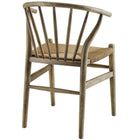 Modway Flourish Spindle Wood Dining Side Chair - Grey-Chair Weight Capacity: 286 lbs.