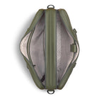 Champs Onyx Leather Briefcase - Khaki-Front slip pocket