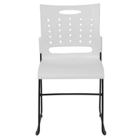 Flash Furniture HERCULES Series Sled Base Stack Chair with Air-Vent Back - White-Multipurpose Stack Chair
