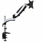 ShoppingAll Adjustable Single Gas Spring Monitor Desk Mount - White-Hold Most 15"-32" monitors, arm holds up to 17.6 lbs/8kg monitor with 75mm x75mm or 100mm x 100mm VESA mounting holes