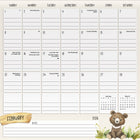 DateWorks 2026 16-Month Family Magnetic Wall Calendar - 12" x 12" - Animals - English-Organizational/Family