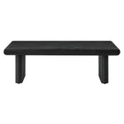 Modway Relic Concrete Textured Coffee Table - Black-Assembly Required