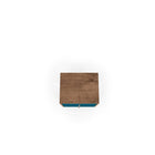 Manhattan Comfort Liberty 2.0 Nightstand, Rustic Brown/Aqua (204AMC93)-Fashionable Splayed Legs made from Solid Wood for Extra Durability.