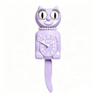 Kit-Cat Klock Vintage Lady Cat Wall Clock with Pearls - Pastel Lilac -Iconic character wall clock features the signature rolling eyes and wagging pendulum tail