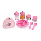 Melissa & Doug Mine to Love - Baby Food & Bottle Set -Easy-close embroidered bib keeps baby clean during mealtime