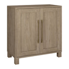 Hudson&Canal Chabot 28"W Accent Cabinet - Antiqued Grey Oak-Modern contemporary design for your home office, bedroom, or living spaces
