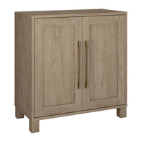 Hudson&Canal Chabot 28"W Accent Cabinet - Antiqued Grey Oak-Modern contemporary design for your home office, bedroom, or living spaces