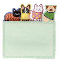 Moments of Joy Sticky Notes-Includes 4 assorted cat and dog-shaped sticky note designs