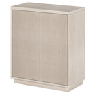 Hudson&Canal Alston 28"W Accent Cabinet - Alder White-Top weight capacity is 45 lbs, middle shelf can support 25 lbs, while lower shelf hold 35 lbs