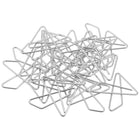 JAM Paper Colourful Butterfly Clips - Silver - 15 Pack-Clamps are fashioned from high quality Steel Wire and have a shiny colourful finish | 75 sheet capacity.