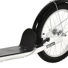 Aosom Kick Scooter for Kids Teen with Adjustable Handlebar 2 Brakes Basket - Pink-Wear-resistant aluminum alloy wheel hubs 