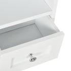 kleankin Bathroom Wall Cabinet with Shelf and Drawers - White-Assembly required