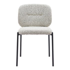 Zuo Plat Dining Chair - Grey - Set of 2-Stackable for space saving storage