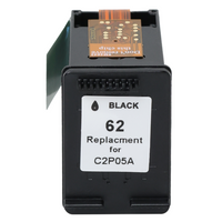Nexink HP 62 Remanufactured Ink Cartridges - Standard Yield - Black - 2 Pack-Color: Black