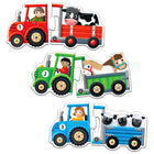 University Games The Learning Journey My First: Tractos & Trailers - Tractor Matching Puzzle For Toddlers - Early Learning Farm Vehicle Puzzle - Vehicle Recognition Puzzle For Preschoolers-Boost confidence & self-esteem