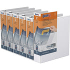 QuickFit View Binder - Round Ring - 2" - White - 6 Pack-Round Ring View, White, 400 Sheet Capacity, 2"
