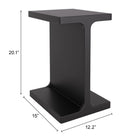 Zuo Bama Side Table - Black-3 year limited warranty