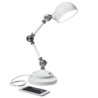 OttLite Revive LED Desk Lamp with USB Charging - Clearsun - White-Proprietary exclusive OttLite ClearSun LED - reduces eyestrain by 51%