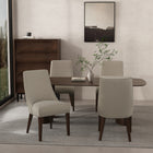 Manhattan Comfort Beever 22" Modern Chenille Upholstered Dining Chair - Taupe - Set of 4-Upholstered in Luxurious Chenille with Foam Padding