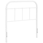Modway Serena Twin Steel Headboard - White-Cottage Style Headboard