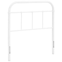 Modway Serena Twin Steel Headboard - White-Cottage Style Headboard
