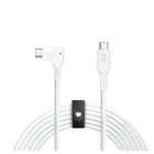 LOGiiX Piston Connect XL 90 3M USB-C to USB-C 100W (2023) - White-Ultra-fast charging for laptops/smartphones with braided 100W USB-C cable