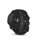 Garmin Instinct 3 Tactical Edition AMOLED Smartwatch - 50 mm - Black with Black Band-RUGGED DESIGN AND METAL-REINFORCED BEZEL - Explore confidently with a rugged design, including a metal-reinforced bezel and scratch-resistant display.