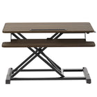 ALTIVA 32" Sit To Stand Height Adjustable Desk Riser converter - Dark Wood-Weight Capacity: 33 lb