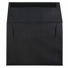 JAM Paper A6 Invitation Envelopes - 4.75 x 6.5 - Black Linen - 50 Pack-These envelopes are perfect to use for sending invitations, greeting cards, RSVP's, thank you cards, gifts for birthdays, graduations, holidays and more