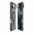 ITSKINS Hybrid_R Vapor Compatible with MagSafe Case for iPhone 17 Air - Smoke-Extreme drop protection 3M/10Feet