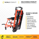 Mobile StairLift Helix Portable Stair Wheelchair - Assorted Colours-Simple ergonomic controls and clear training resources reduce operator learning time