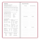 Letts 2026 Woodland Week-to-View Planner with Embossed Cover - 6-7/8" x 3-1/8" - Pink - Multilingual -Monthly overview before each month, including goals, trackers, to do’s and special dates