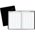 AT-A-GLANCE 2027 Four-Person Group Daily Appointment Book - 11" H x 7-7/8" W - Black - English-Page size: 11" H x 7-7/8" W