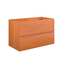Modway Scenic 36" Wall-Mount Bathroom Vanity Cabinet - Cherry/Walnut-Wall-Mount Bathroom Vanity Cabinet