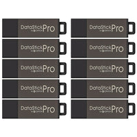 Centon DataStick Pro 8 GB USB 2.0 Flash Drives - Grey - 10 Pack-8GB USB 2.0 Flash Drive