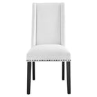 Modway Baron Fabric Dining Chair - White-Assembly Required