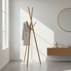 Decent Living Wooden Coat Rack - Solid Beech-Traditional mortise-tenon connection