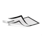 Durable Self-adhesive Repositionable Frames - 9"W x 12"H Frame for 8.5"W x 11"H Insert - Black - 2 Pack-Can hold more than one sheet at a time