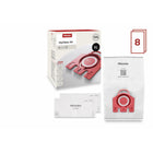 Miele 3D FJM Dustbags Value Pack - 8 Pack-Dust bags and filters included all in one XL Pack - Box contains eight (8) Miele HyClean Air FJM vacuum cleaner bags, two (2) Miele AirClean exhaust filters and two (2) motor protection filters.