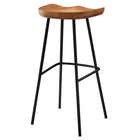 Modway Concord Backless Wood Bar Stools - Walnut - Set of 2-7