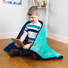 Bouncyband Soft Fleece Weighted Sensory Blanket for Kids - 7 lb Small - 56" x 36"-7