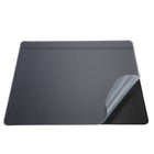 Artistic Krystal-Lift View Desk Pad - 19"L x 24"W - Black/Clear-Two-layer desk pad made from durable plastic features non-glare transparent top layer and black bottom layer with foam backing