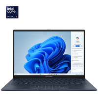 ASUS Zenbook 14" OLED Laptop - Intel Core Ultra7 255H - 1 TB SSD - 16 GB RAM - Windows 11 Home-Ponder Blue-Enjoy uncompromising mobility with the sleek, lightweight, and sturdy all-metal design. The specially crafted seamless finish on the sides offers a smoother touch experience. Zenbook 14 is always ready for any challenge, anywhere!