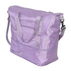 Nicci Travel Weekender Duffel Expandable Bag - Light Purple-Adjustable and removable webbed crossbody strap (20-39" length)