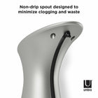 Umbra Otto Wall Mount Automatic Soap and Sanitizer Pump - 8.5oz (250ml) - Nickel-Dimensions: 4.75" W x 3.75" D x 10.88" H