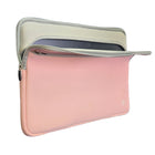 Vangoddy Neoprene 17" Laptop Protective Sleeve Case with Extra Pocket - Pink-External Dimension 17 x 12.5 x 1.5 inches