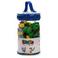 Snapo Building Blocks Mine World Creator Kit - 200 Pieces-This kit includes 200 pieces: Standard Blocks, Wheels, Propellors, Specialty Blocks (Axels, slopes, etc.)