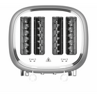 Salton NuRetro Digital 4 Slice Toaster - Metallic Silver-Removable stainless steel crumb tray simplifies clean up and keeps counters tidy.